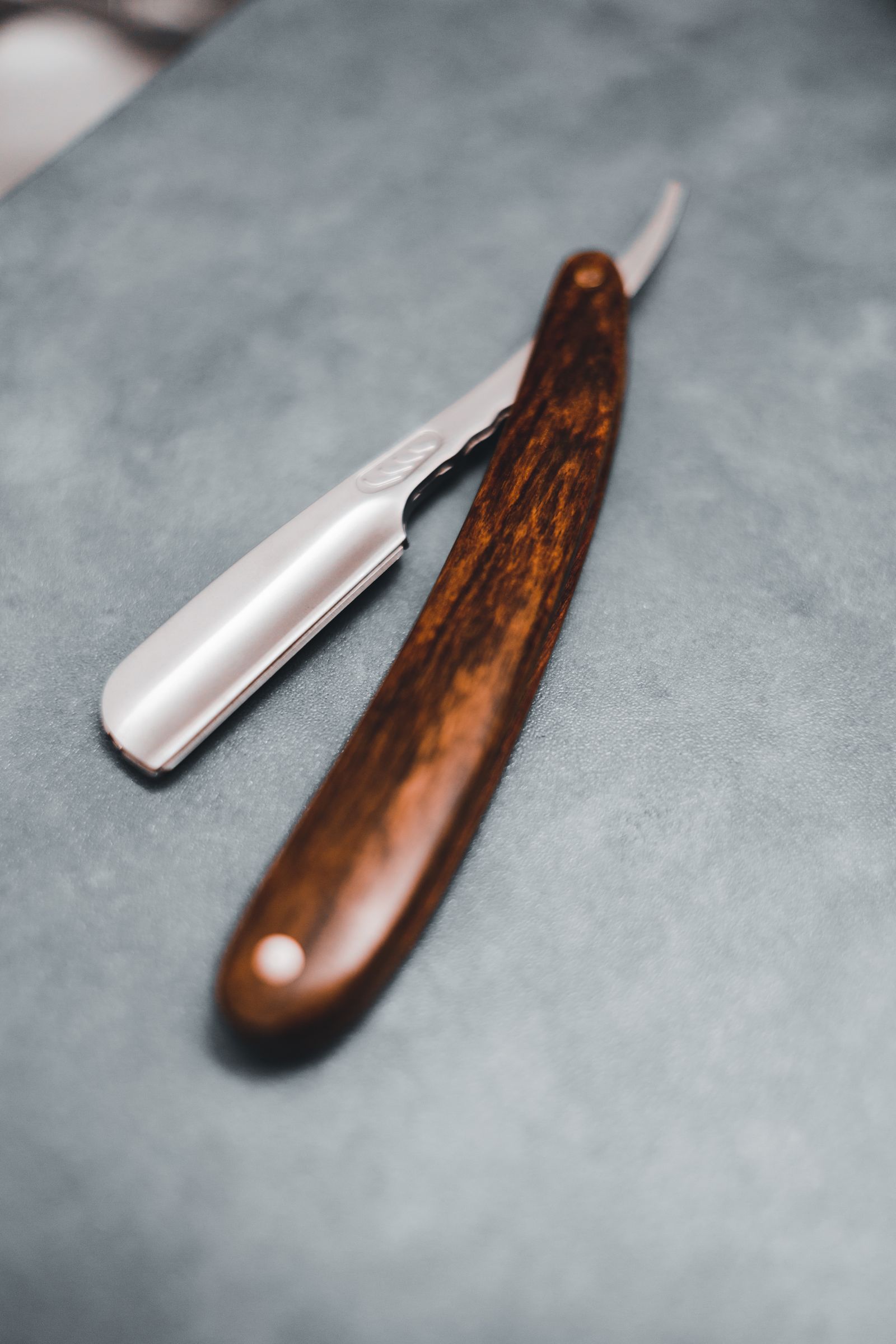 A sharp straight razor